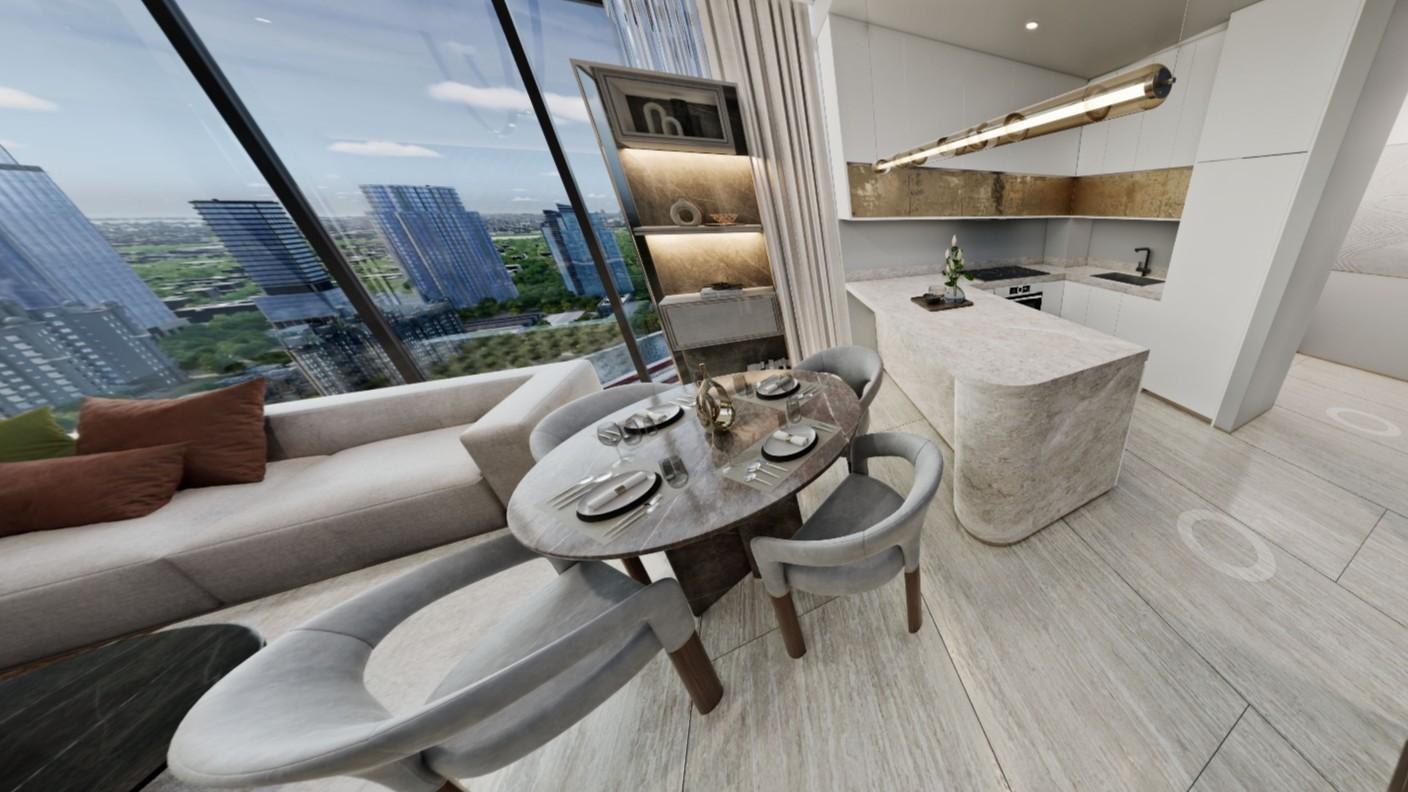 1 Bedroom Garden / Canal View Apartment at Safa Gate by Damac | 723.87  sq. ft. | Safa Park