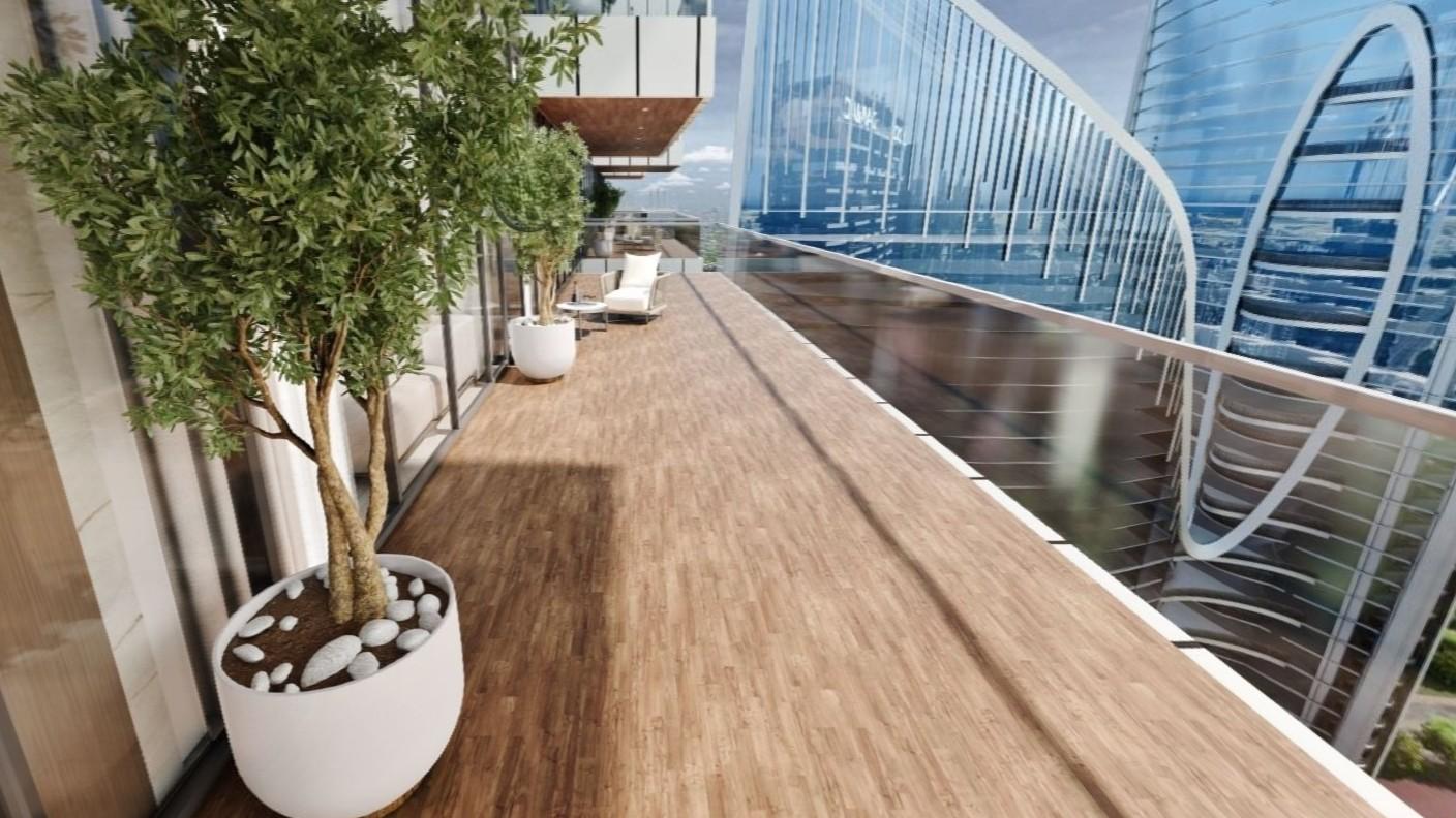 2 Bedroom Garden / Canal View Apartment at Safa Gate by Damac | 1,069.29  sq. ft. | Safa Park Sheikh Zayed Road