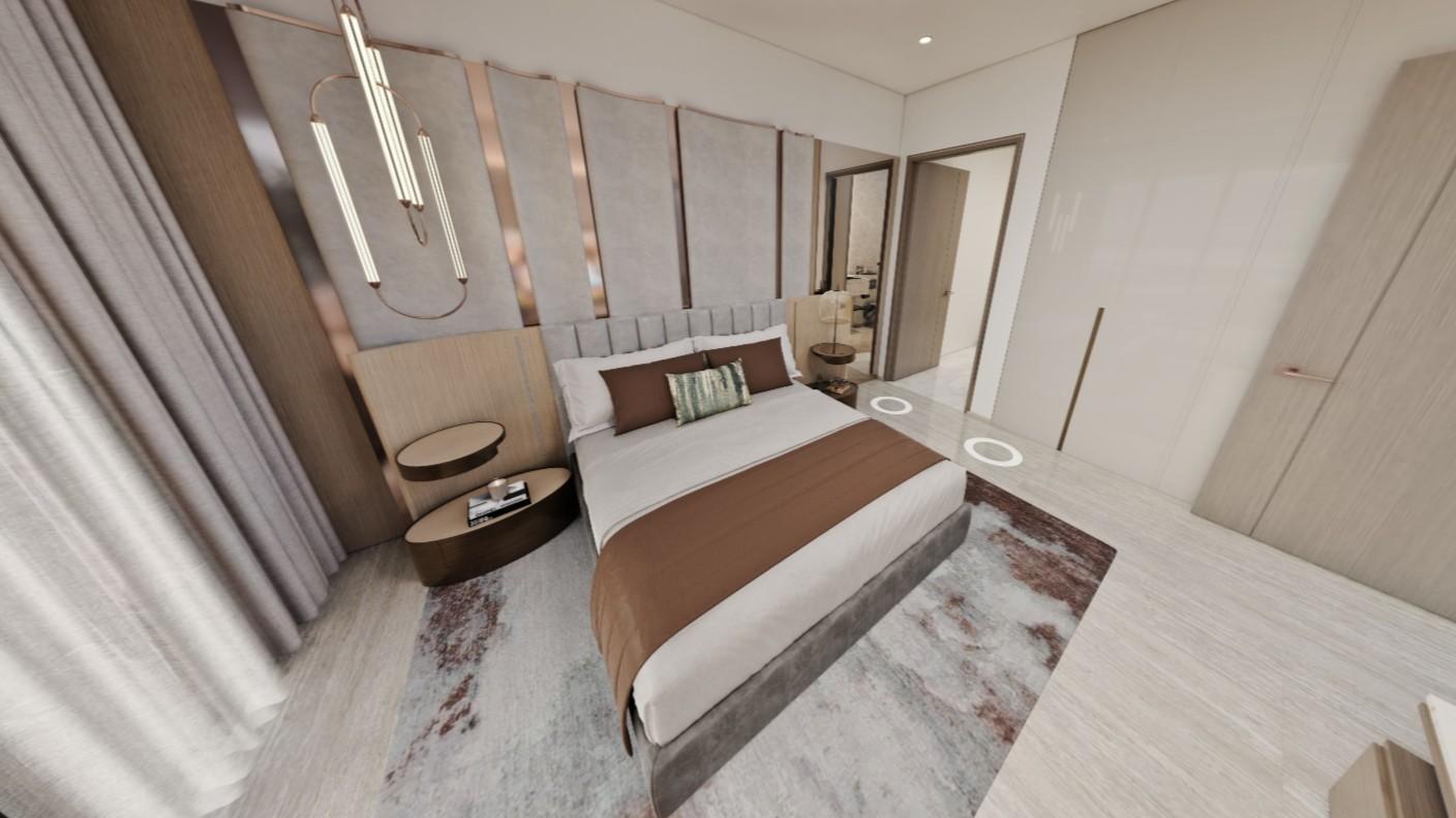 2 Bedroom Garden / Canal View Apartment at Safa Gate by Damac | 1,069.29  sq. ft. | Safa Park Sheikh Zayed Road