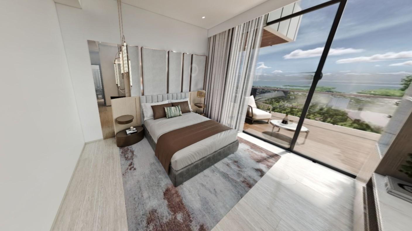 2 Bedroom Garden / Canal View Apartment at Safa Gate by Damac | 1,069.29  sq. ft. | Safa Park Sheikh Zayed Road