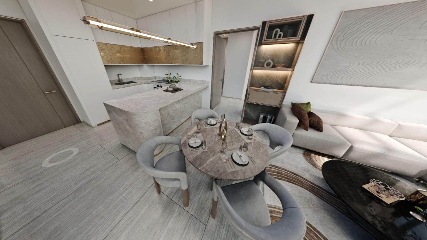 2 Bedroom Garden / Canal View Apartment at Safa Gate by Damac | 1,069.29  sq. ft. | Safa Park Sheikh Zayed Road