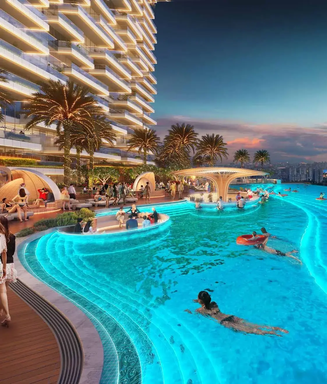 2 Bedroom Garden / Canal View Apartment at Safa Gate by Damac | 1,069.29  sq. ft. | Safa Park Sheikh Zayed Road