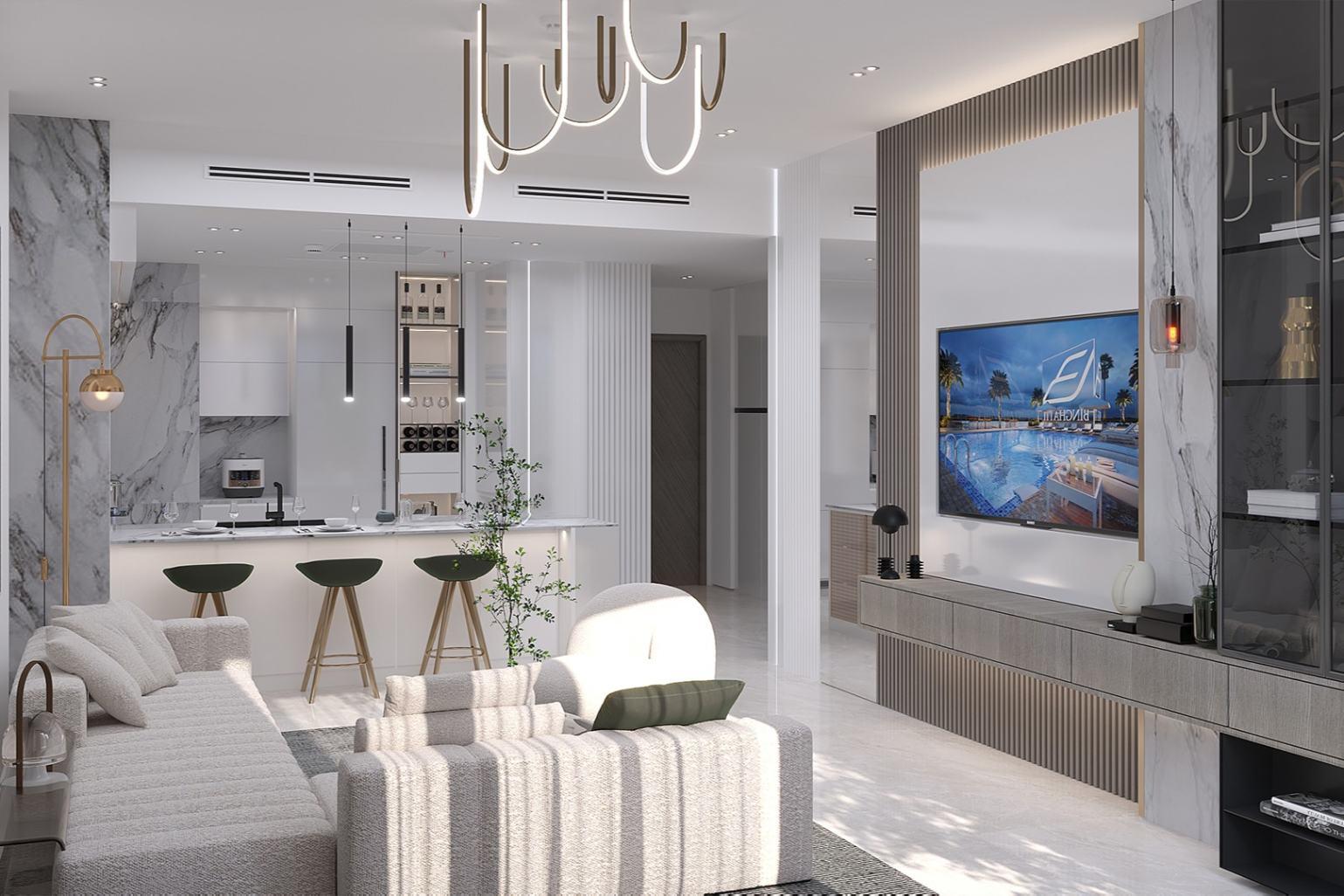 2 Bedroom Royale Suite | Amenity View & Neighbor Plot at Binghatti Amber Hall | 3rd Floor | 1646.49 sq. ft. |JVC Dubai