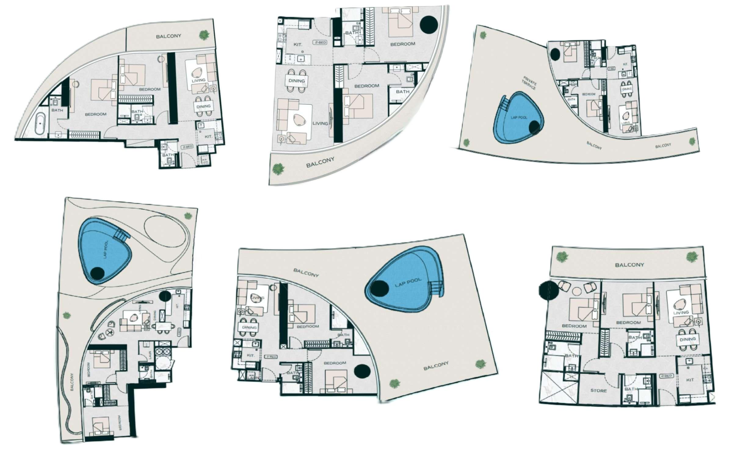 2 Bedroom Apartment at Binghatti Aquarise | Expansive Balcony | Business Bay