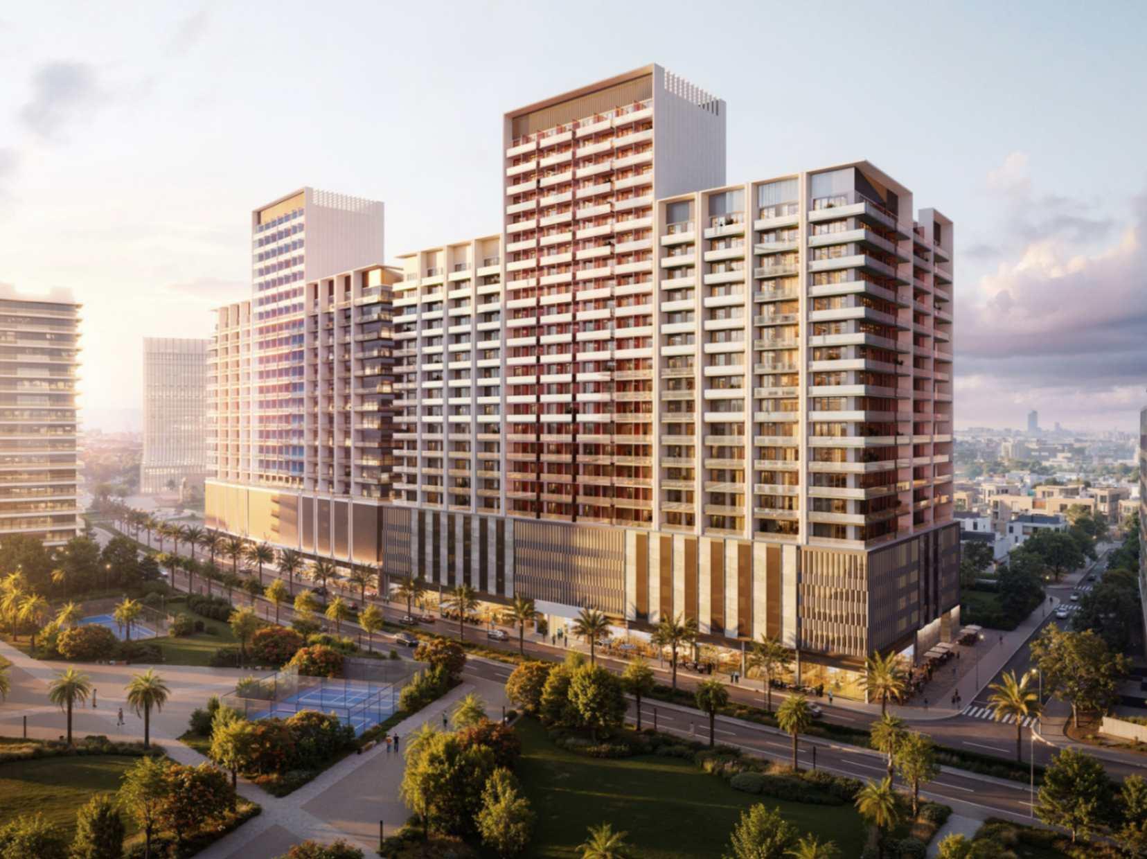 2 Bedroom Neighbor Plot View at Binghatti Ruby | 1092.86 Sq.Ft. |Jumeirah Village Circle