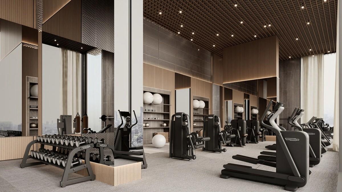 1 Bedroom Amenity & Neighbor Plot View Apartment at Skyhall by Binghatti | 21st Floor | 995.45 Sq.Ft. | Business Bay