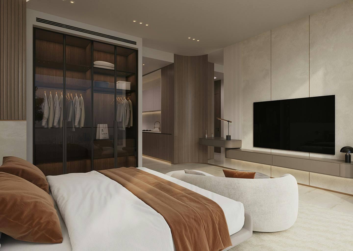 1 Bedroom | Main Road & Neighbor Plot View Apartment at Binghatti Elite | 18th Floor | 1,042.05 sq. ft. | Dubai Production City