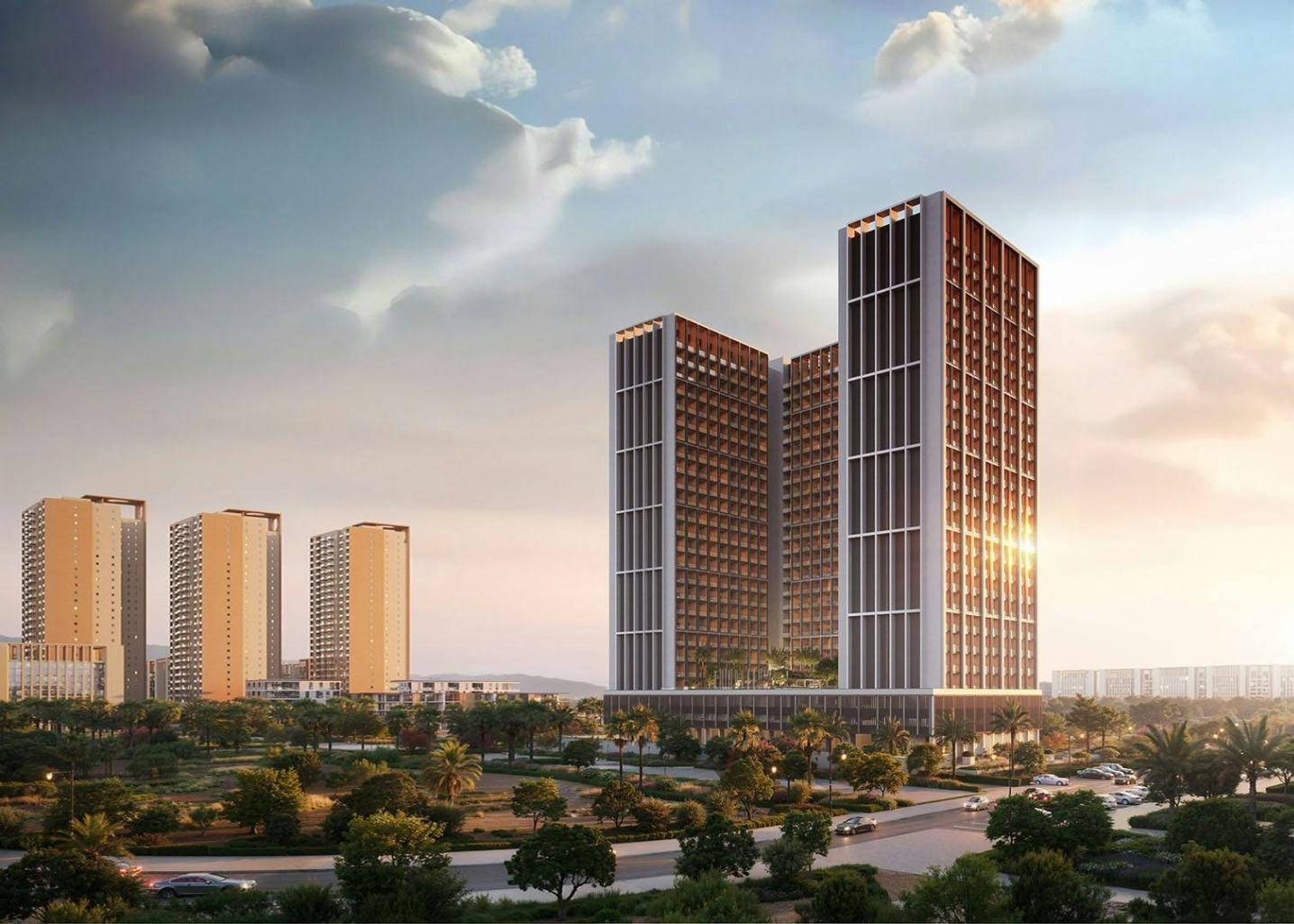 1 Bedroom | Main Road & Neighbor Plot View Apartment at Binghatti Elite | 18th Floor | 1,042.05 sq. ft. | Dubai Production City