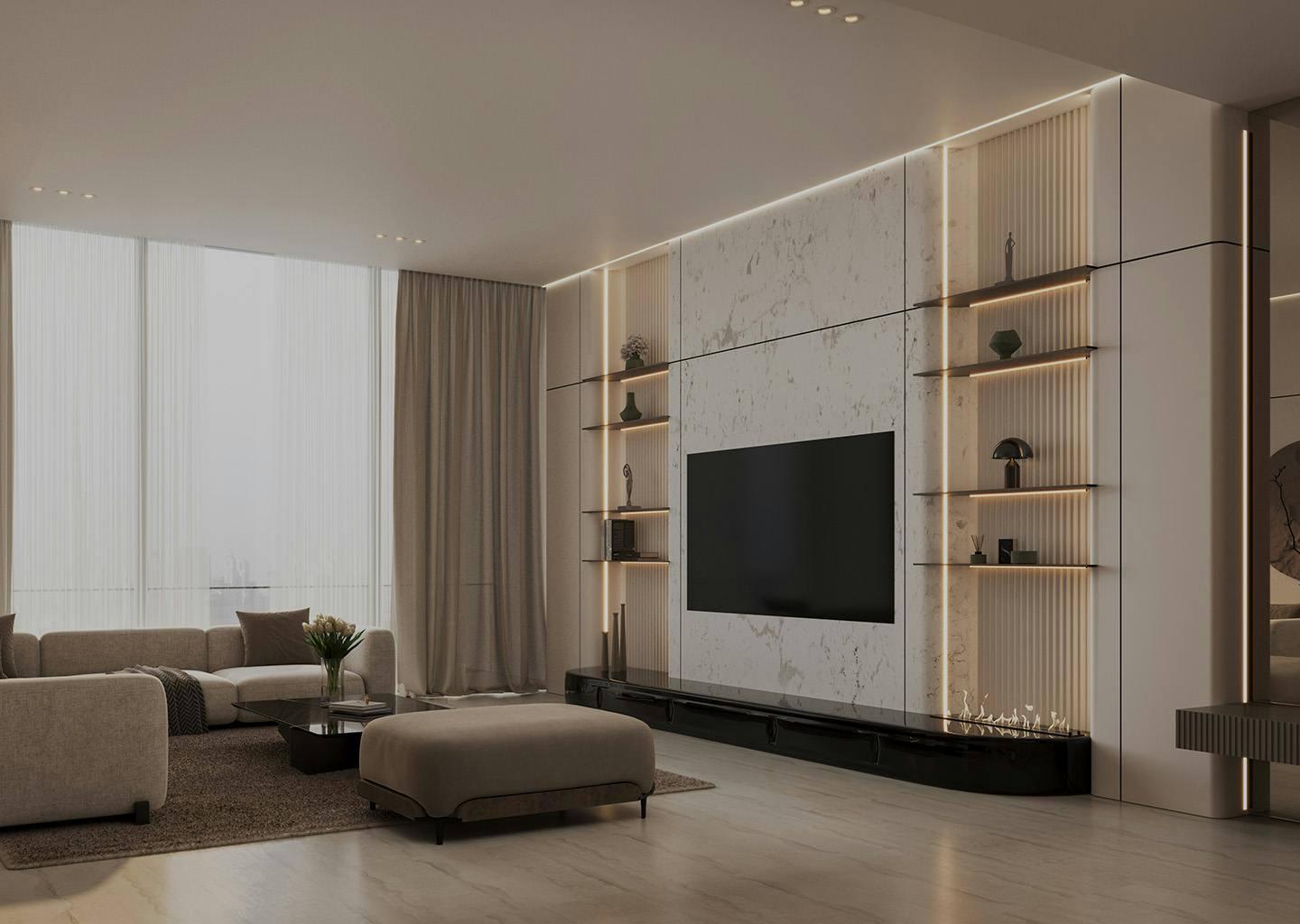1 Bedroom | Main Road & Neighbor Plot View Apartment at Binghatti Elite | 18th Floor | 1,042.05 sq. ft. | Dubai Production City