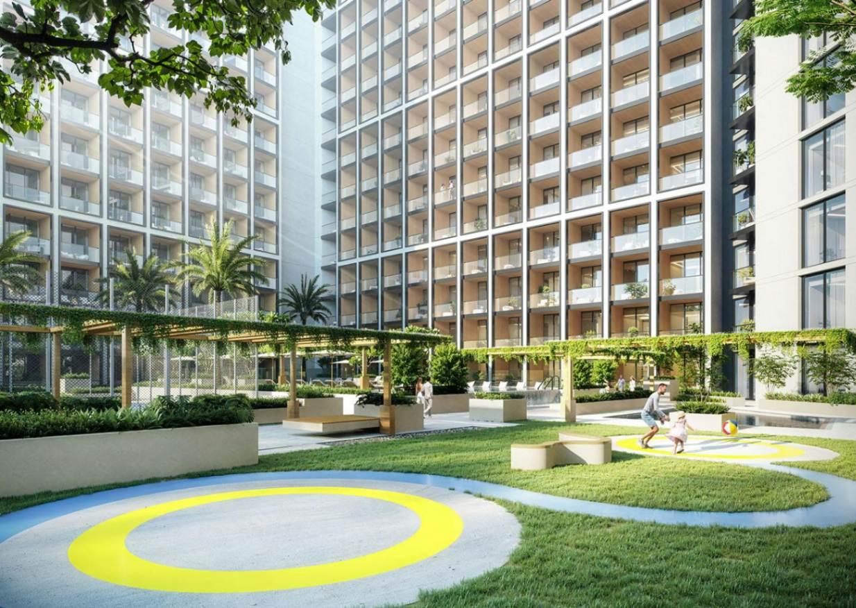 1 Bedroom | Main Road & Neighbor Plot View Apartment at Binghatti Elite | 18th Floor | 1,042.05 sq. ft. | Dubai Production City