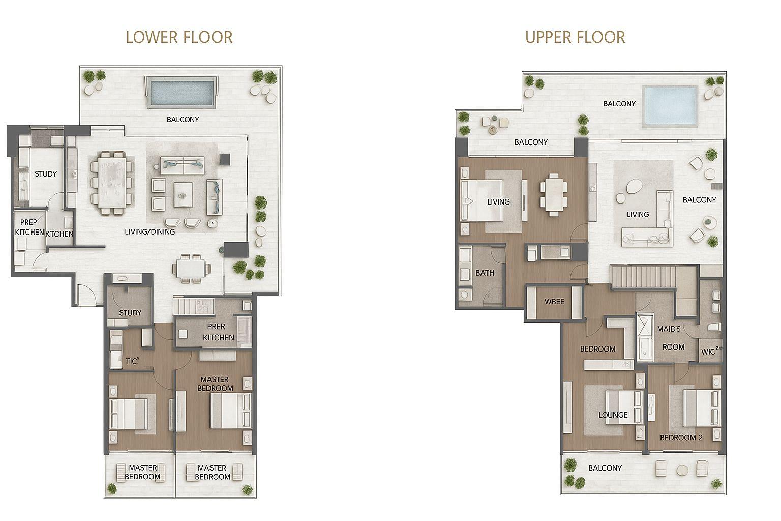 5 Bedroom Luxury Apartment | 2 Floors | Safa Gate by Damac