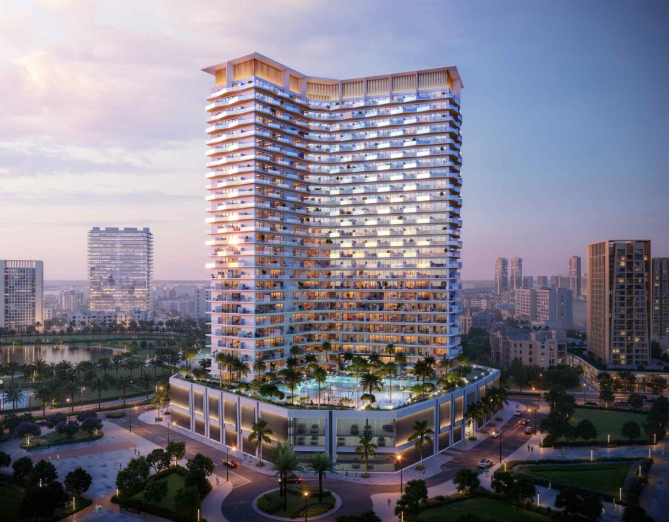 2 Bedroom Cricket Stadium & Amenity View Apartment at Binghatti Haven | 1376.02 Sq.Ft. | Dubai Sports City